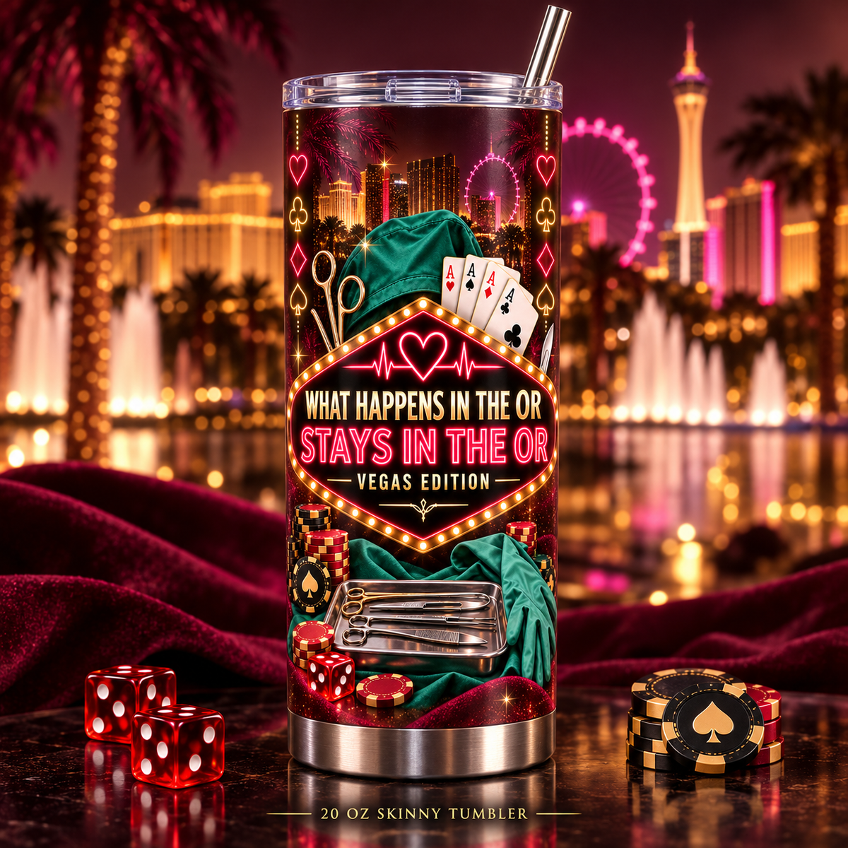 What Happens in the OR Vegas Edition Tumbler | 20 oz