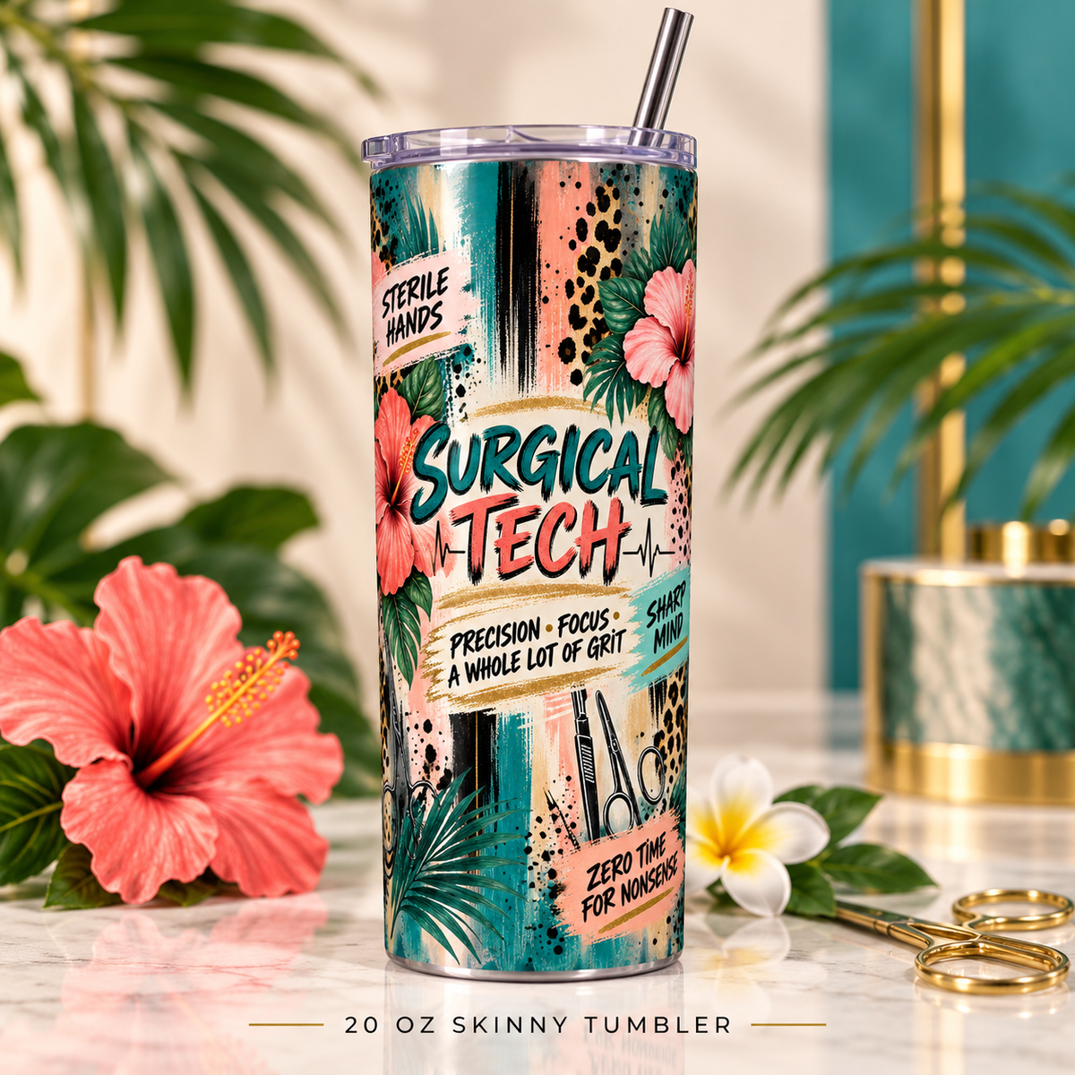 Tropical Surgical Tech Tumbler | 20 oz