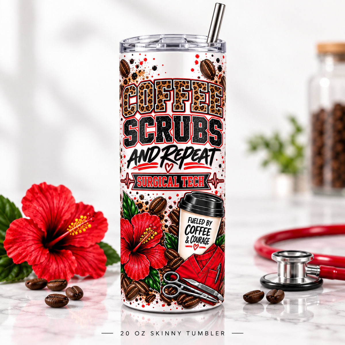 Coffee Scrubs and Repeat Tumbler | 20 oz