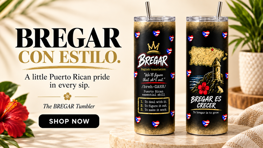 Bregar Puerto Rican Tumbler – Dorado Edition | 20 oz
