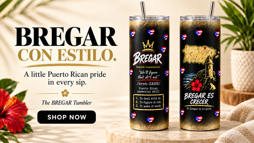 Bregar Puerto Rican Tumbler – Dorado Edition | 20 oz
