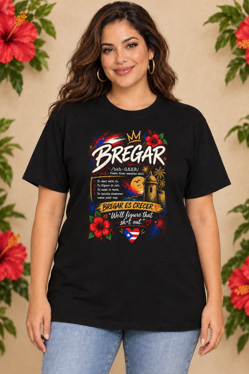 Bregar Dictionary Puerto Rican Pride T Shirt