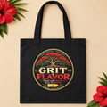 Grit & Flavor — Puerto Rican Pride Canvas Tote