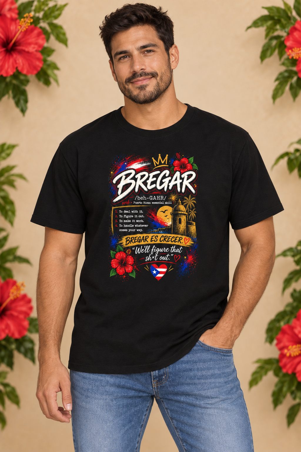 Bregar Dictionary Puerto Rican Pride T Shirt