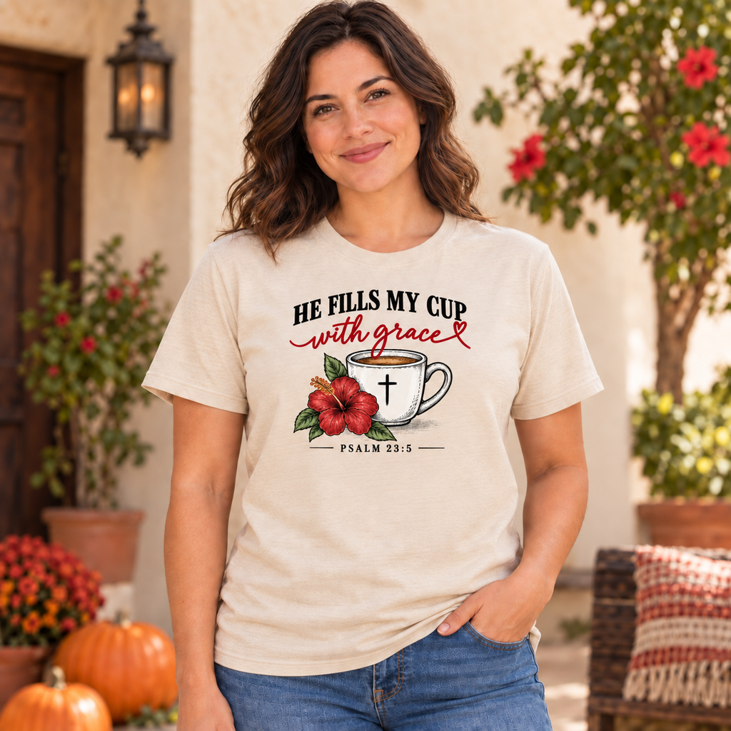 He Fills My Cup With Grace T-Shirt