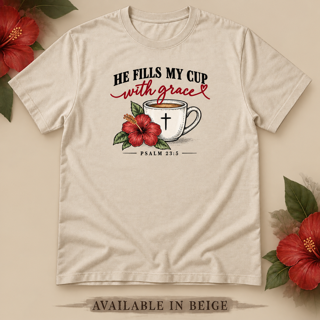 He Fills My Cup With Grace T-Shirt