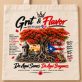 Flamboyán Roots — Puerto Rican Pride Canvas Tote
